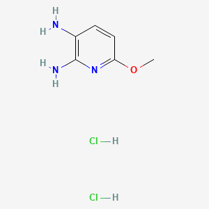 6-Methoxypyridine-2,3-diamine dihydrochloride chemical structure (CAS 94166-62-8)