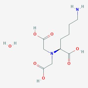 L-Lysine, N2,N2-bis(carboxymethyl)-, hydrate (1:x) chemical structure (CAS 941689-36-7)