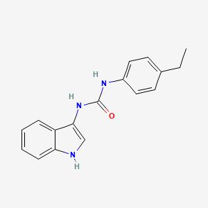 1-(4-Ethylphenyl)-3-(1H-indol-3-yl)urea chemical structure (CAS 941987-60-6)