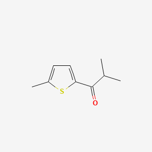 2-Methyl-1-(5-methylthiophen-2-yl)propan-1-one chemical structure (CAS 94199-67-4)