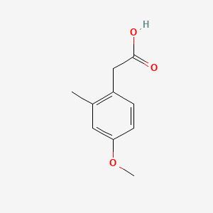 4-Methoxy-2-methylphenylacetic acid chemical structure (CAS 942-97-2)