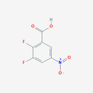 2,3-Difluoro-5-nitrobenzoic acid chemical structure (CAS 942035-31-6)