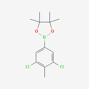 2-(3,5-Dichloro-4-methylphenyl)-4,4,5,5-tetramethyl-1,3,2-dioxaborolane chemical structure (CAS 942069-73-0)
