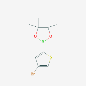 2-(4-Bromothiophen-2-yl)-4,4,5,5-tetramethyl-1,3,2-dioxaborolane chemical structure (CAS 942070-06-6)