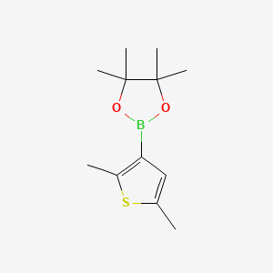 2-(2,5-Dimethylthiophen-3-yl)-4,4,5,5-tetramethyl-1,3,2-dioxaborolane chemical structure (CAS 942070-20-4)