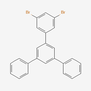 3,5-Dibromo-5'-phenyl-1,1':3',1''-terphenyl chemical structure (CAS 942132-66-3)