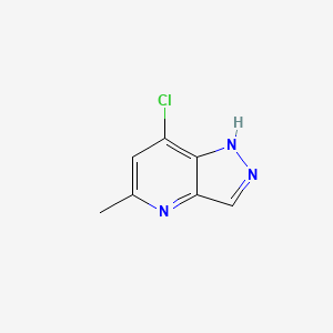 7-Chloro-5-methyl-1H-pyrazolo[4,3-b]-pyridine chemical structure (CAS 94220-38-9)
