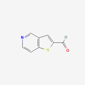 Thieno[3,2-c]pyridine-2-carbaldehyde chemical structure (CAS 94226-19-4)