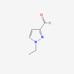 1-Ethyl-1H-pyrazole-3-carbaldehyde chemical structure (CAS 942319-16-6)