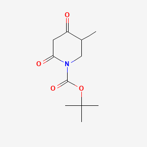 tert-Butyl 5-methyl-2,4-dioxopiperidine-1-carboxylate chemical structure (CAS 942425-69-6)