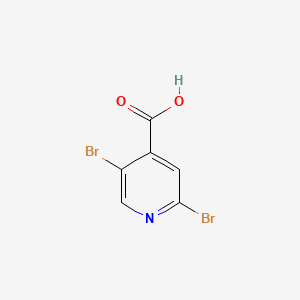 2,5-Dibromoisonicotinic acid chemical structure (CAS 942473-59-8)