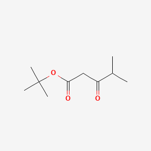 tert-Butyl 4-methyl-3-oxopentanoate chemical structure (CAS 94250-54-1)