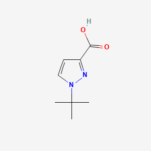 1-(tert-Butyl)-1H-pyrazole-3-carboxylic acid chemical structure (CAS 942508-00-1)