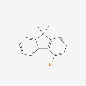 4-Bromo-9,9-dimethyl-9H-fluorene chemical structure (CAS 942615-32-9)