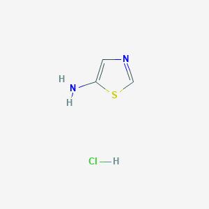 5-Thiazolamine hydrochloride chemical structure (CAS 942631-51-8)