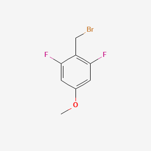 2-(Bromomethyl)-1,3-difluoro-5-methoxybenzene chemical structure (CAS 94278-68-9)