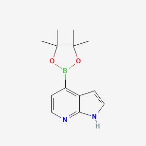 4-(4,4,5,5-Tetramethyl-1,3,2-dioxaborolan-2-yl)-1H-pyrrolo[2,3-b]pyridine chemical structure (CAS 942919-26-8)