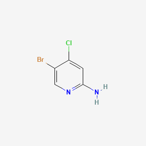 5-Bromo-4-chloropyridin-2-amine chemical structure (CAS 942947-94-6)