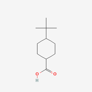 trans-4-(tert-Butyl)cyclohexanecarboxylic acid chemical structure (CAS 943-29-3)