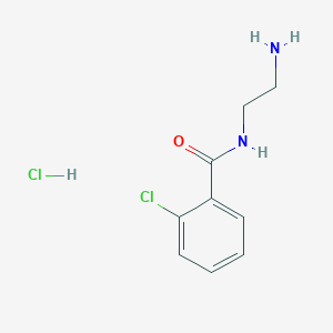 N-(2-Aminoethyl)-2-chlorobenzamide hydrochloride chemical structure (CAS 94319-83-2)