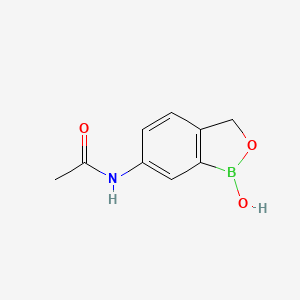 N-(1-Hydroxy-1,3-dihydrobenzo[c][1,2]oxaborol-6-yl)acetamide chemical structure (CAS 943311-44-2)