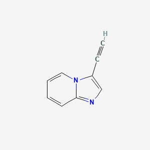 3-Ethynylimidazo[1,2-a]pyridine chemical structure (CAS 943320-53-4)
