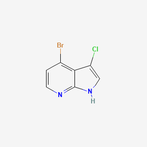 4-Bromo-3-chloro-1H-pyrrolo[2,3-b]pyridine chemical structure (CAS 943323-92-0)