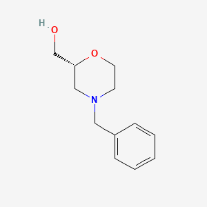 (R)-(4-Benzylmorpholin-2-yl)methanol chemical structure (CAS 943442-96-4)