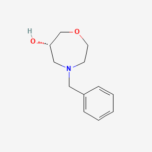 (S)-4-Benzyl-1,4-oxazepan-6-ol chemical structure (CAS 943443-05-8)