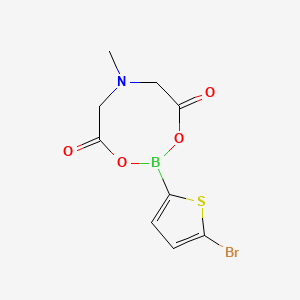 5-Bromo-2-thiophenylboronic acid mida ester chemical structure (CAS 943552-31-6)