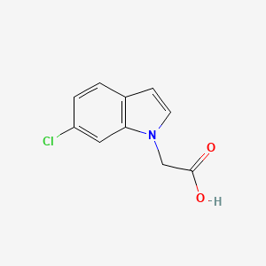 (6-Chloro-1H-indol-1-yl)acetic acid chemical structure (CAS 943654-33-9)