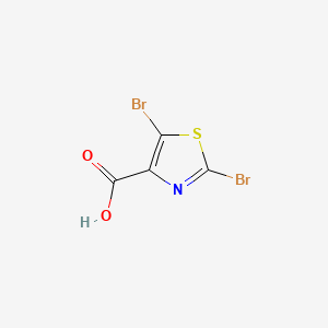 2,5-Dibromothiazole-4-carboxylic acid chemical structure (CAS 943735-44-2)