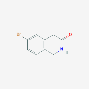 6-Bromo-1,2-dihydroisoquinolin-3(4H)-one chemical structure (CAS 943749-57-3)