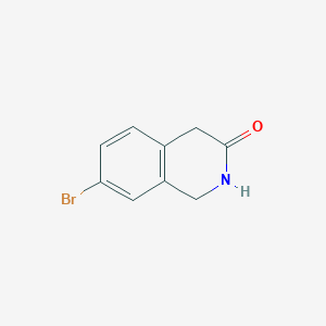 7-Bromo-1,2-dihydroisoquinolin-3(4H)-one chemical structure (CAS 943751-93-7)