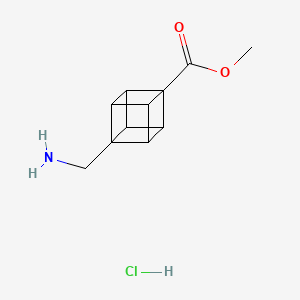 Methyl 4-(aminomethyl)cubane-1-carboxylate hydrochloride chemical structure (CAS 943845-86-1)