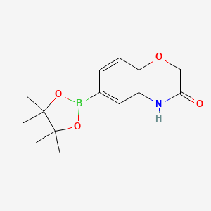 6-(4,4,5,5-Tetramethyl-1,3,2-dioxaborolan-2-yl)-2H-benzo[b][1,4]oxazin-3(4H)-one chemical structure (CAS 943994-02-3)