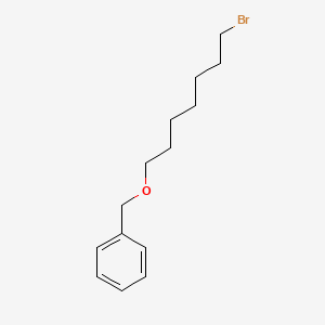 (((7-Bromoheptyl)oxy)methyl)benzene chemical structure (CAS 94427-22-2)