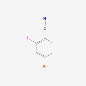 4-Bromo-2-iodobenzonitrile chemical structure (CAS 944276-67-9)
