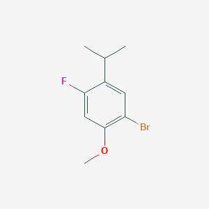 1-Bromo-4-fluoro-5-isopropyl-2-methoxybenzene chemical structure (CAS 944317-92-4)