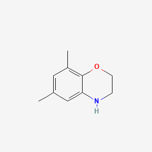 6,8-Dimethyl-3,4-dihydro-2H-benzo[b][1,4]oxazine chemical structure (CAS 944356-53-0)