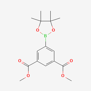 Dimethyl 5-(4,4,5,5-tetramethyl-1,3,2-dioxaborolan-2-yl)isophthalate chemical structure (CAS 944392-68-1)