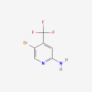 5-Bromo-4-(trifluoromethyl)pyridin-2-amine chemical structure (CAS 944401-56-3)