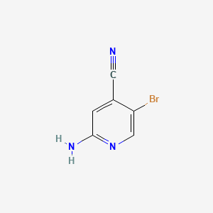 2-Amino-5-bromoisonicotinonitrile chemical structure (CAS 944401-72-3)