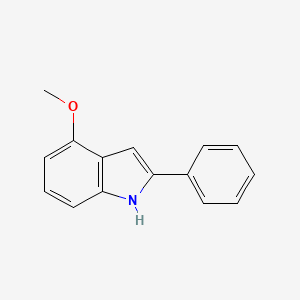 4-Methoxy-2-phenyl-1H-indole chemical structure (CAS 944418-90-0)