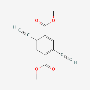 Dimethyl 2,5-diethynylterephthalate chemical structure (CAS 944458-59-7)