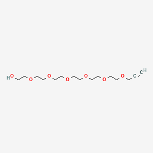 3,6,9,12,15,18-Hexaoxahenicos-20-yn-1-ol chemical structure (CAS 944560-99-0)