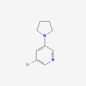 3-Bromo-5-(pyrrolidin-1-yl)pyridine chemical structure (CAS 944718-19-8)