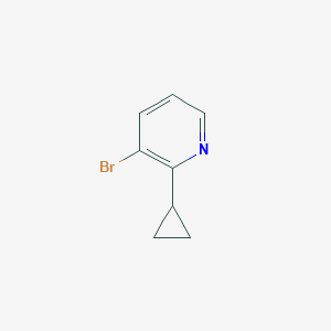 3-Bromo-2-cyclopropylpyridine chemical structure (CAS 944718-27-8)