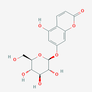 5,7-Dihydroxycoumarin 7-O-β-D-glucopyranoside chemical structure (CAS 944726-22-1)