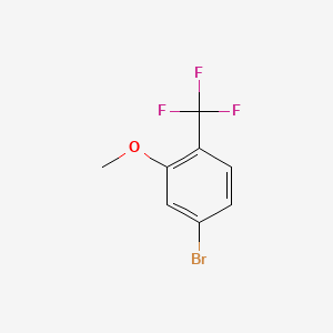 4-Bromo-2-methoxy-1-(trifluoromethyl)benzene chemical structure (CAS 944805-63-4)